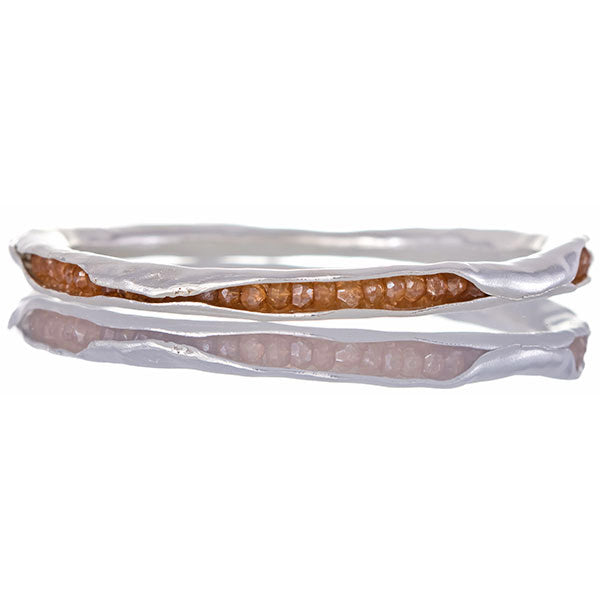 Champagne quartz pod bangle