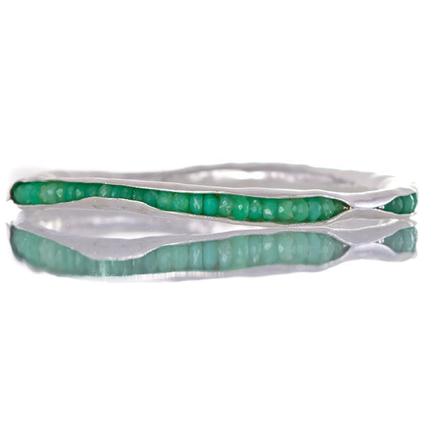 Chrysoprase pod bangle