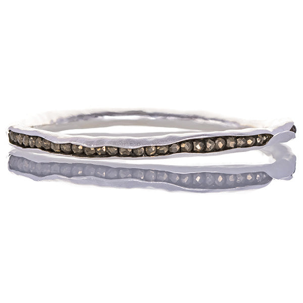 Pyrite pod bangle
