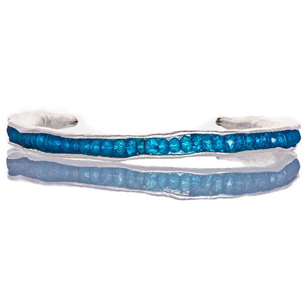 Blue topaz pod cuff