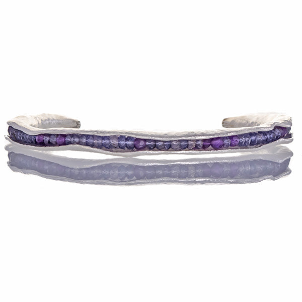 Sterling silver pod cuff