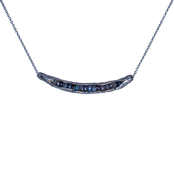 Labradorite pod necklace.