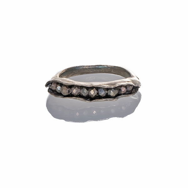 Pyrite pod ring