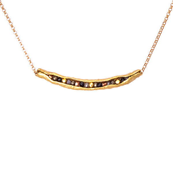 Papyrus pod necklace