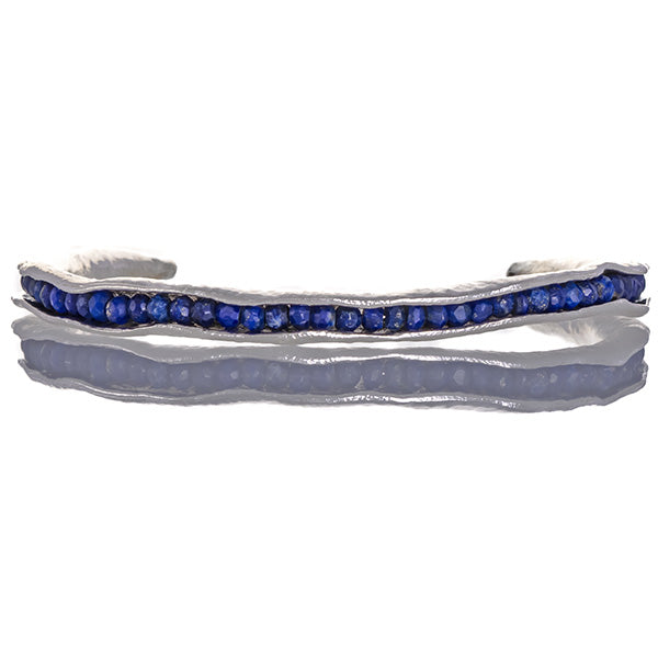 Sterling silver pod cuff
