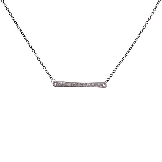 Silver bar necklace
