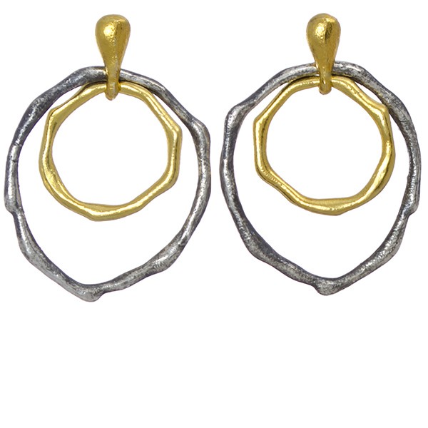 Molten metal earrings