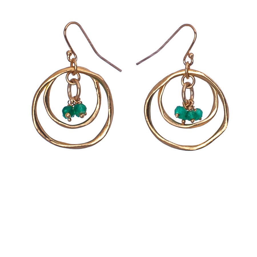 Emerald city earrings
