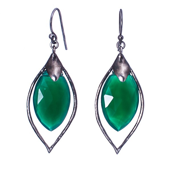 Emerald city earrings