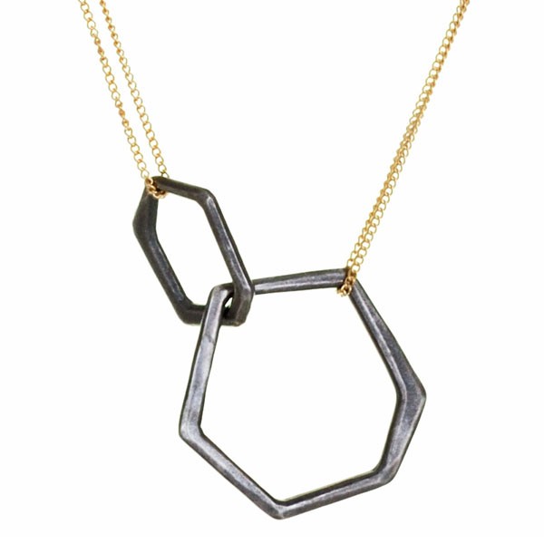 Prism interlocking necklace