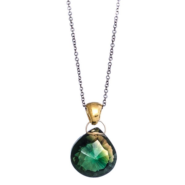 Hydro quartz necklace.