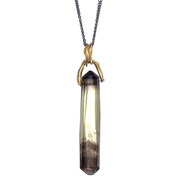 Hydro quartz necklace.